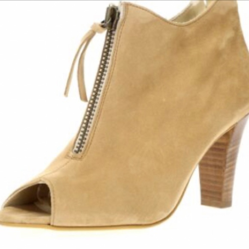 Paul Green Tan Suede Leather Womens Booties - Excellent Condition! Size 9.5